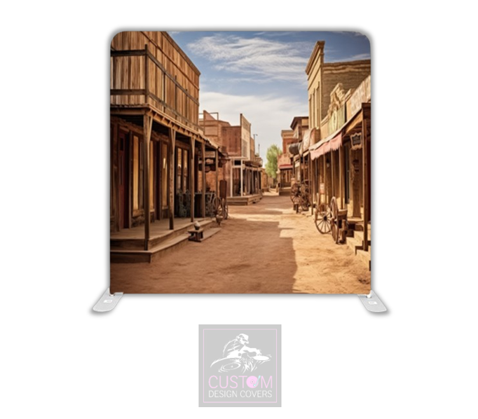 Wild West Lycra Pillowcase Backdrop Cover (DOUBLE SIDED)