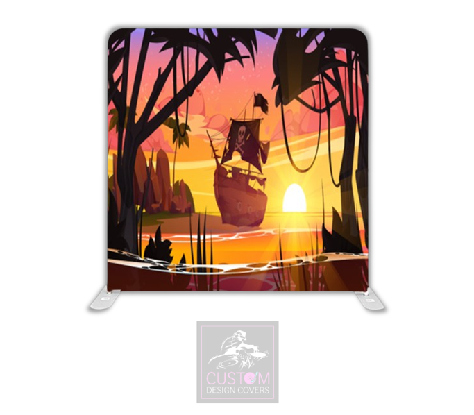 Pirate Lycra Pillowcase Backdrop Cover (DOUBLE SIDED)