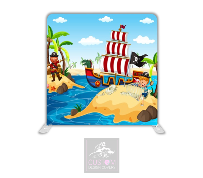 Pirate Lycra Pillowcase Backdrop Cover (DOUBLE SIDED)