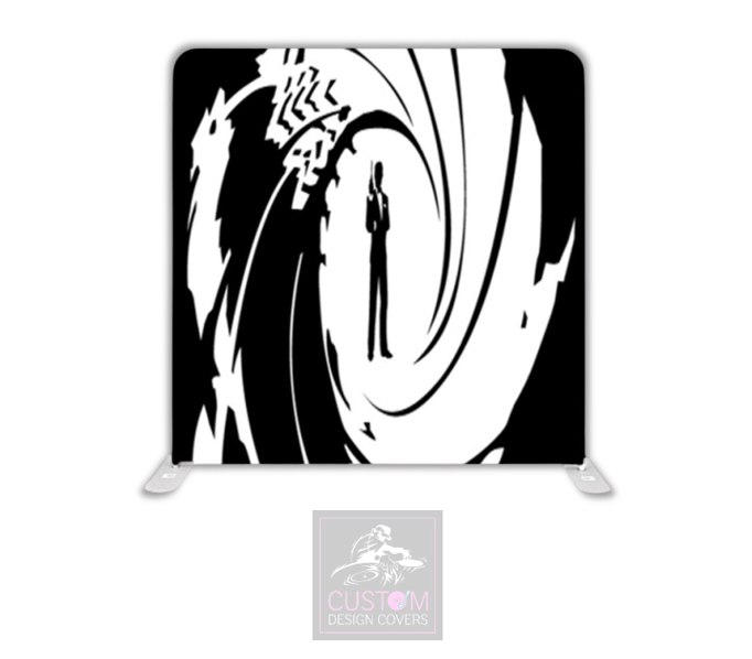 Secret Agent Lycra Pillowcase Backdrop Cover (DOUBLE SIDED)