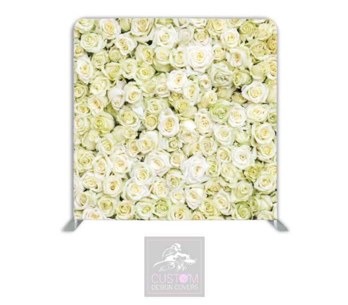 Flower Wall Effect Lycra Pillowcase Backdrop Cover (DOUBLE SIDED)