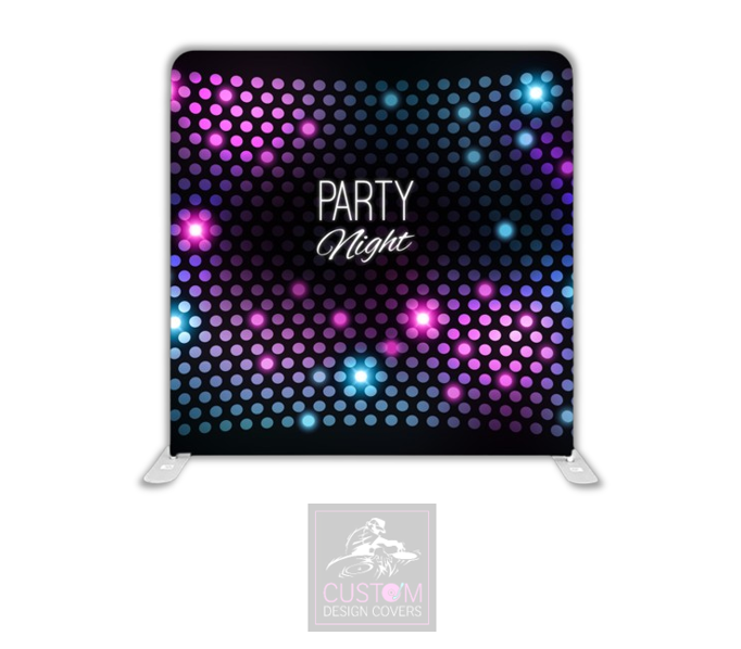 Party Night Lycra Pillowcase Backdrop Cover
