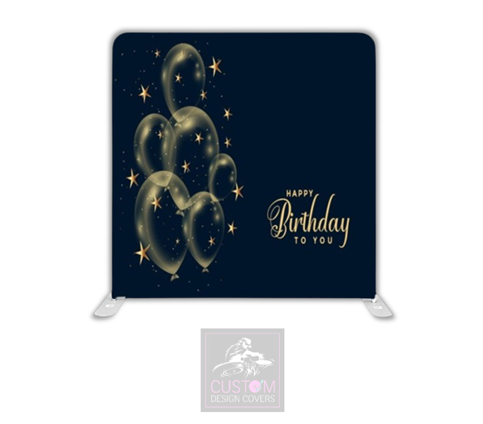 Happy Birthday Lycra Pillowcase Backdrop Cover (DOUBLE SIDED)