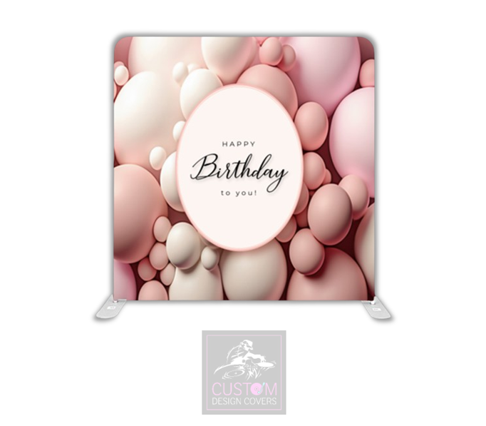 Happy Birthday Lycra Pillowcase Backdrop Cover (DOUBLE SIDED)