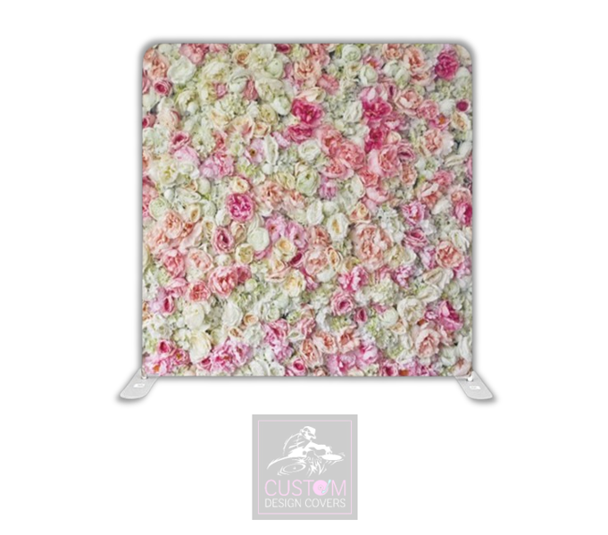 Flower Wall Lycra Pillowcase Backdrop Cover