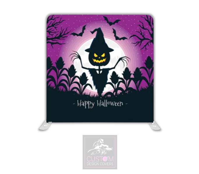 Happy Halloween Lycra Pillowcase Backdrop Cover