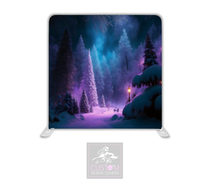 Christmas Lights Lycra Pillowcase Backdrop Cover (DOUBLE SIDED)