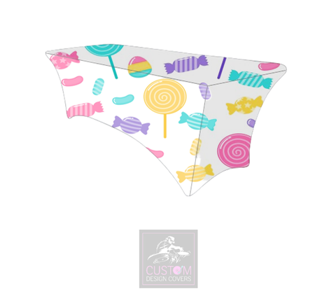 Lollipops & Sweets Lycra Table Cover