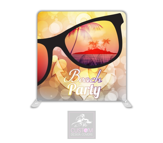 Beach Party Pillowcase Backdrop Cover (DOUBLE SIDED)