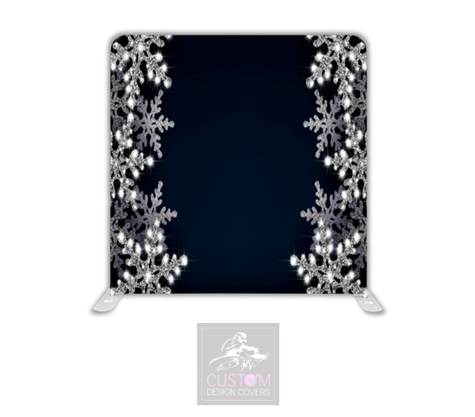 Snowflakes Pillowcase Backdrop Cover (DOUBLE SIDED)