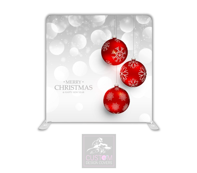 Merry Christmas Lycra Pillowcase Backdrop Cover (DOUBLE SIDED)