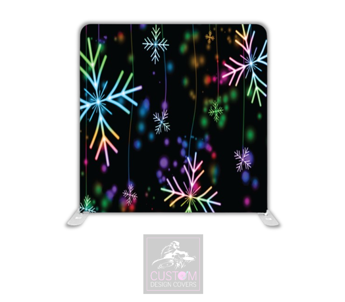 Christmas Snowflake Lycra Pillowcase Backdrop Cover