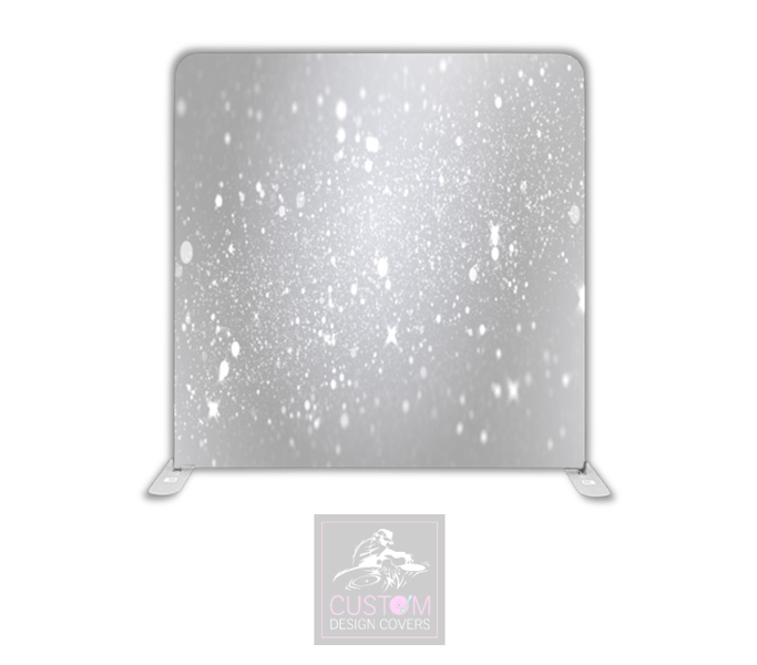 Grey Sparkle Effect Pillowcase Backdrop Cover