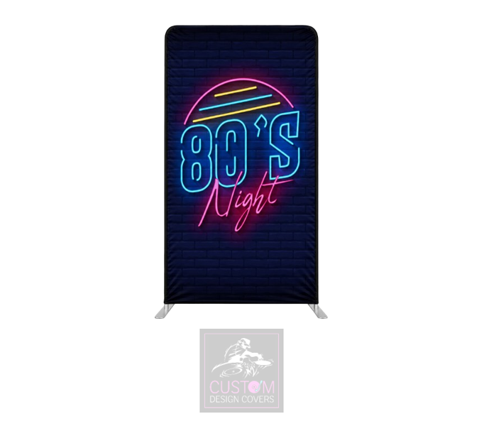 80’s Night Lycra Display Banner Cover
