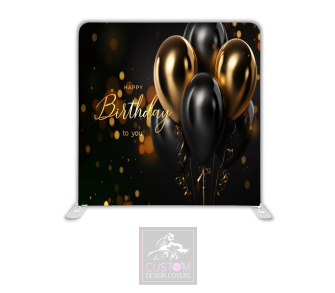 Happy Birthday Lycra Pillowcase Backdrop Cover (DOUBLE SIDED)