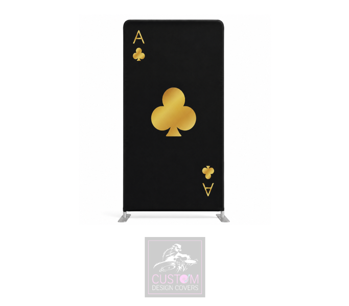 Ace of Clubs (Gold/Black) Lycra Display Banner Cover