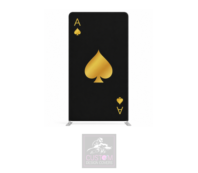 Ace of Spades (Black/Gold) Lycra Display Banner Cover