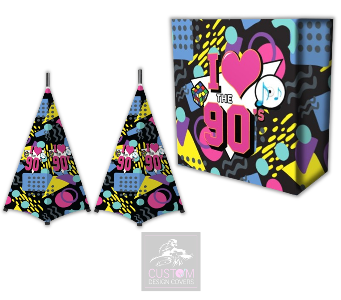 All Time 90's Lycra DJ Booth Cover  (PACKAGE BUNDLE) - COMBI