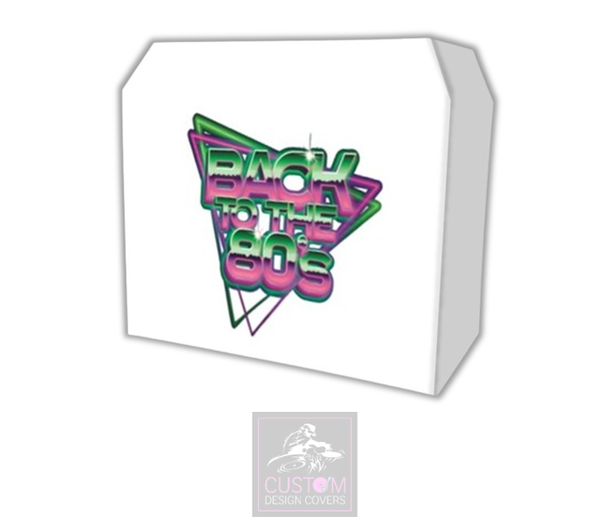 Back To The 80's Lycra DJ Booth Cover *WHITE*