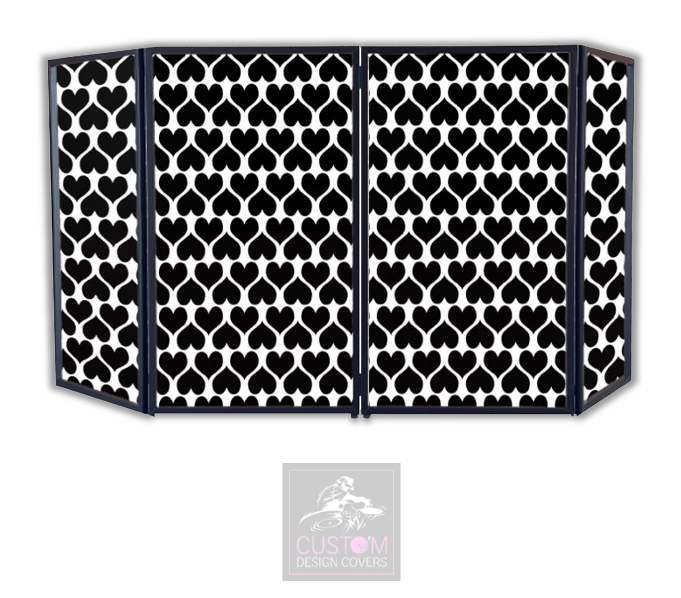 BLACK HEARTS DJ LYCRA FACADE PANELS