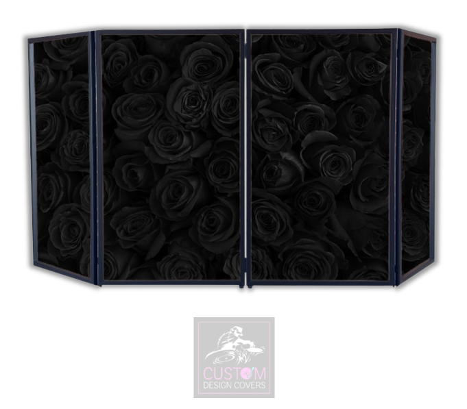 BLACK ROSES DJ LYCRA FACADE PANELS