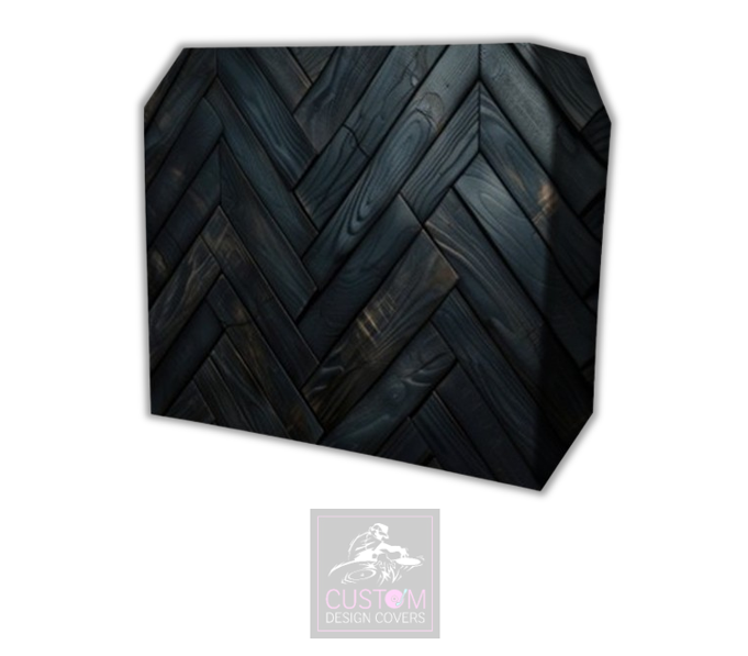 Black Rustic Lycra DJ Booth Cover