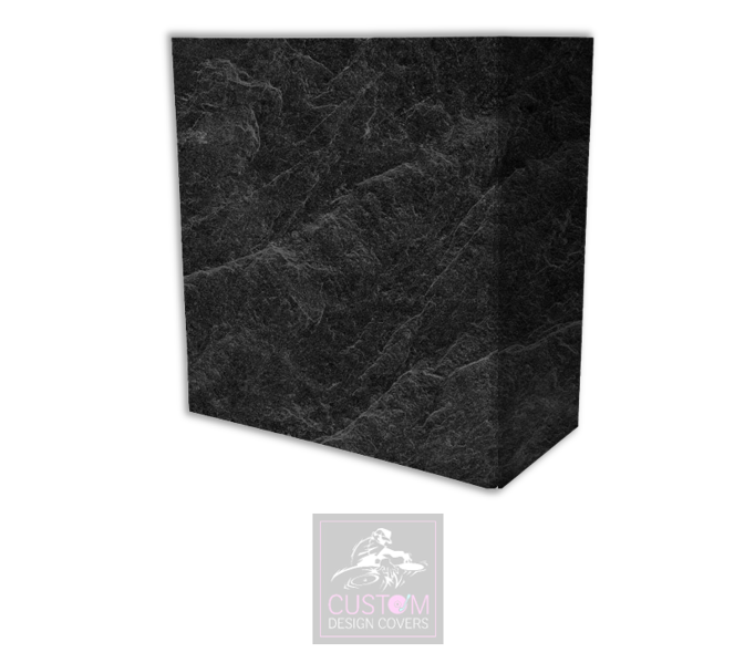 Black Slate Lycra DJ Booth Cover