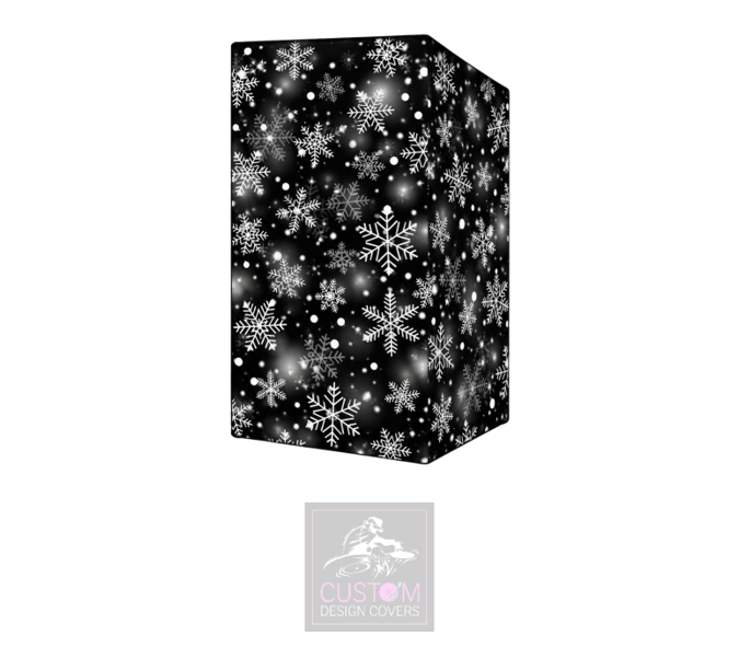 Christmas Snowflakes Lycra DJ Booth Cover