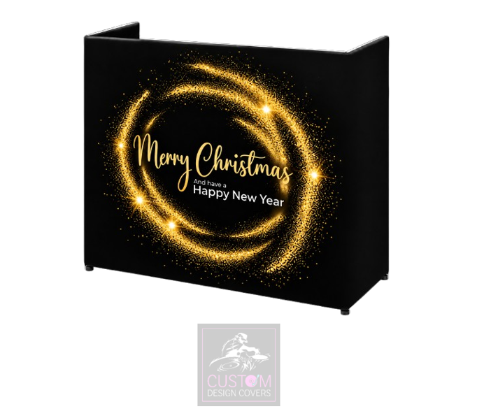 Merry Christmas Lycra DJ Booth Cover