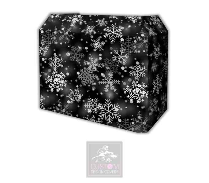 Christmas Snowflakes Lycra DJ Booth Cover
