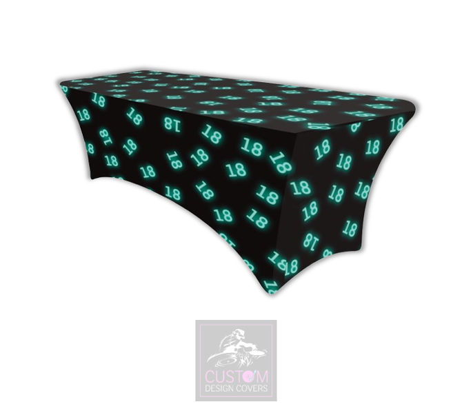 Blue Age Photobooth Lycra Table Cover