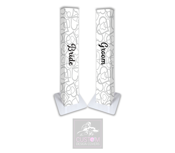 Double Sided Wedding Podium Covers (PAIR)