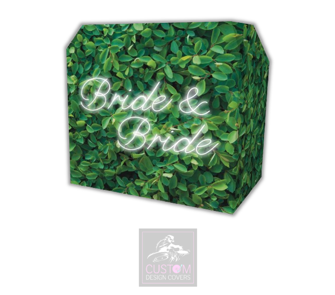 Spiraea Leaves-Bride & Bride Lycra DJ Booth Covers