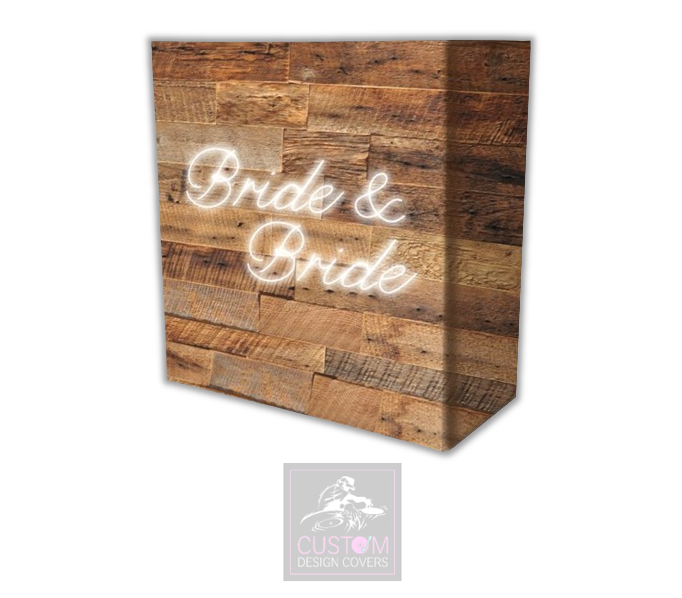 Bride & Bride Rustic Lycra DJ Booth Covers
