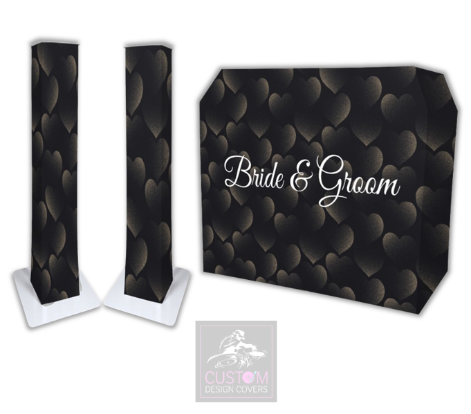 Bride & Groom Lycra DJ Booth Cover (PACKAGE BUNDLE)