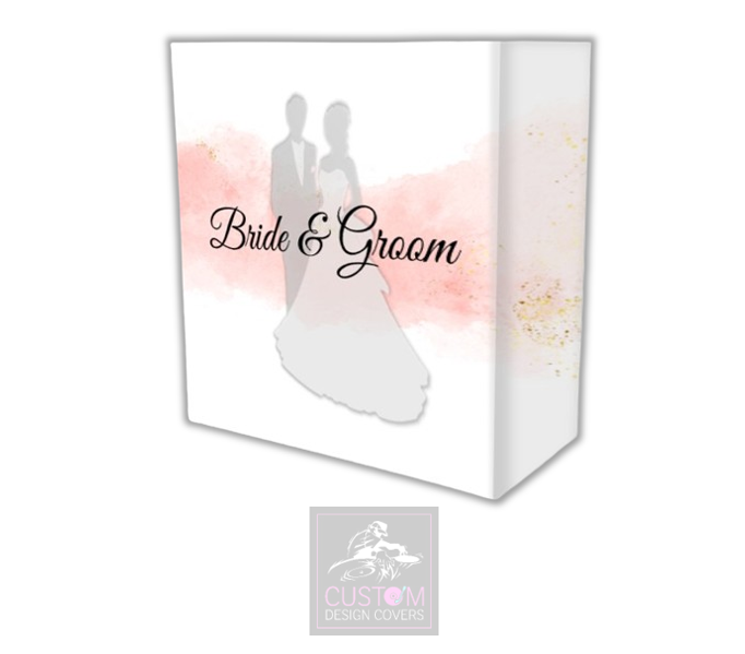 Bride & Groom *Pale Pink*  Lycra DJ Booth Covers