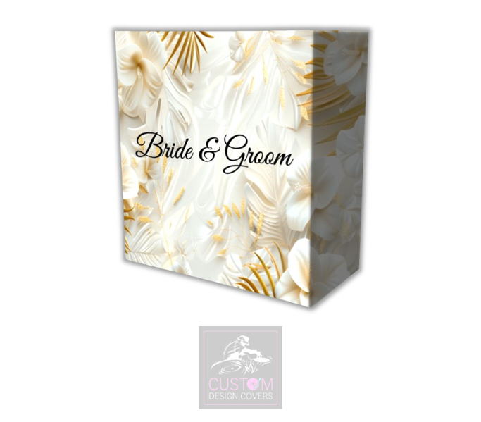 Bride & Groom Lycra DJ Booth Cover