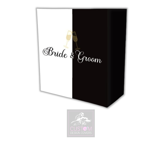 Bride & Groom Lycra DJ Booth Cover