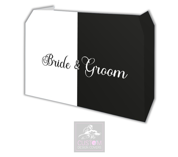 Bride & Groom Lycra DJ Booth Cover