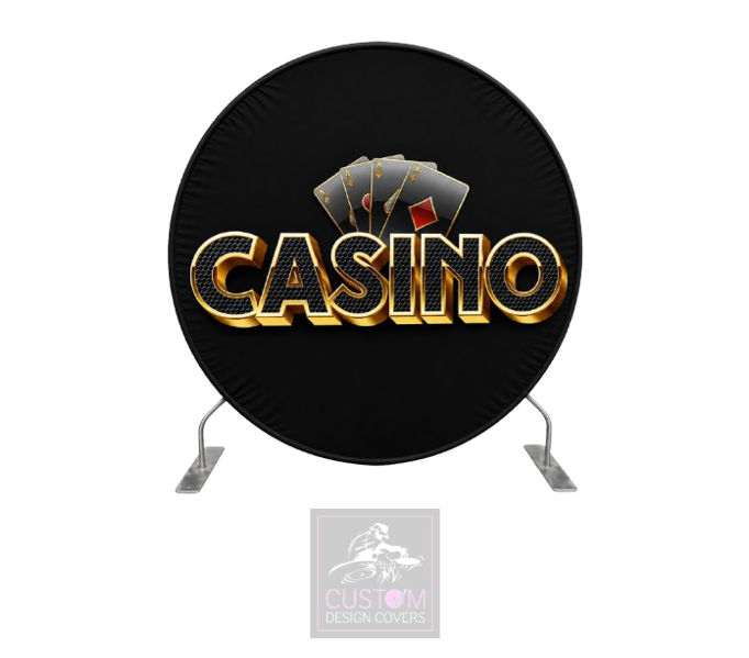 Casino Chip Full Circle Pillowcase Backdrop Cover