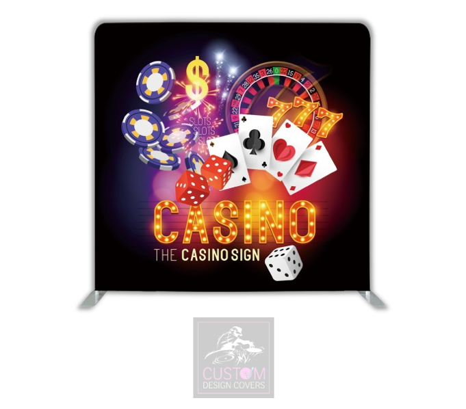 Casino Lycra Pillowcase Backdrop Cover (DOUBLE SIDED)