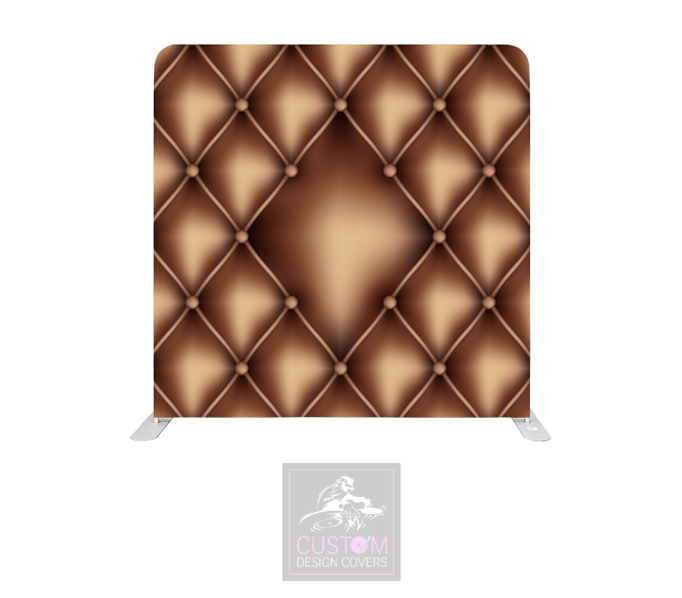 Bronze Chesterfield Lycra Pillowcase Backdrop Cover (DOUBLE SIDED)