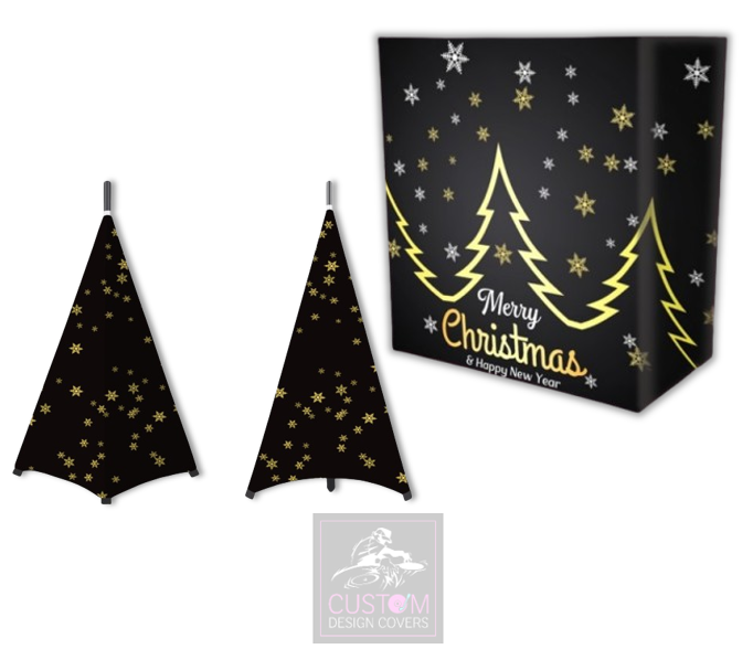 Christmas Lycra DJ Booth Cover (PACKAGE BUNDLE) - COMBI