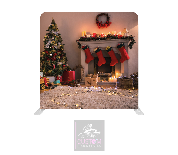 Christmas Eve Lycra Pillowcase Backdrop Cover