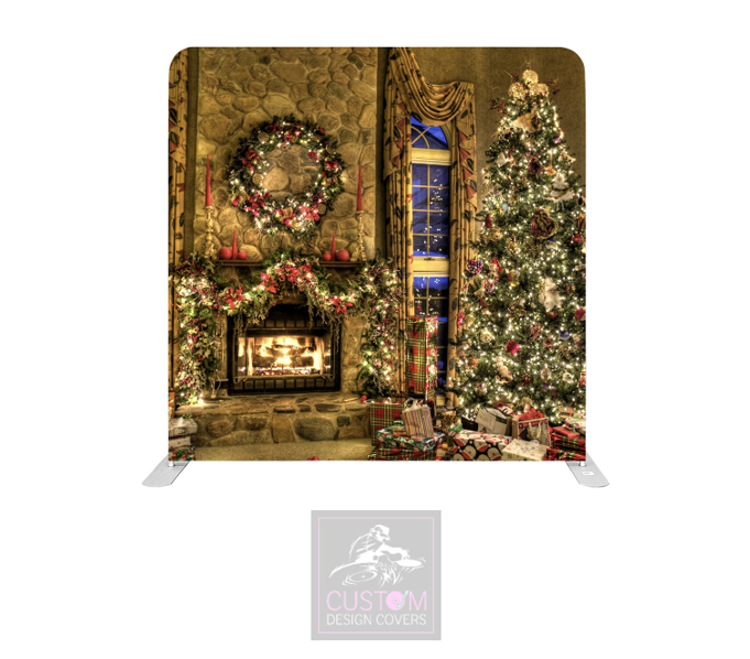 The Night Before Christmas Lycra Pillowcase Backdrop Cover