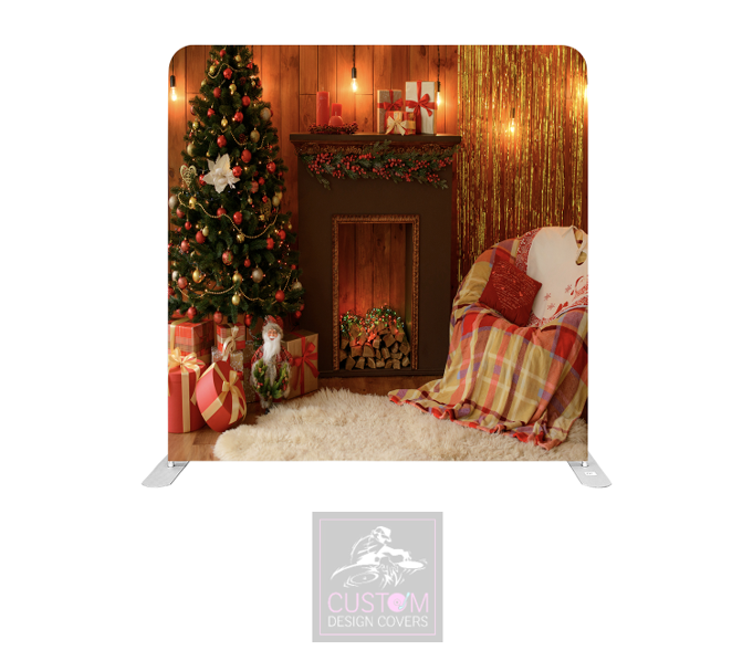 Santa's Chair Lycra Pillowcase Backdrop Cover