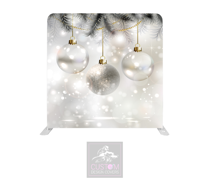 Hanging Baubles Lycra Pillowcase Backdrop Cover