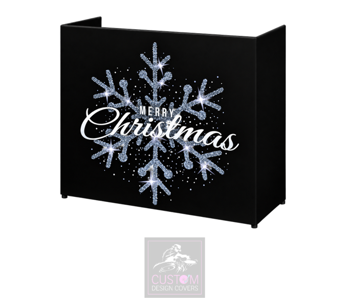Christmas Snowflake Lycra DJ Booth Cover