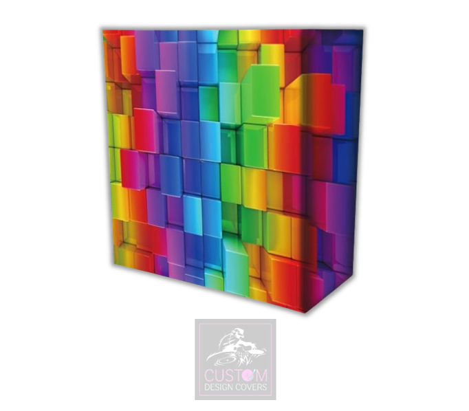 Colour Block Lycra DJ Booth Cover