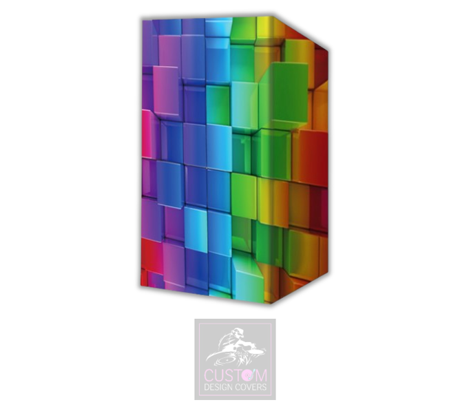 Colour Block Lycra DJ Booth Cover